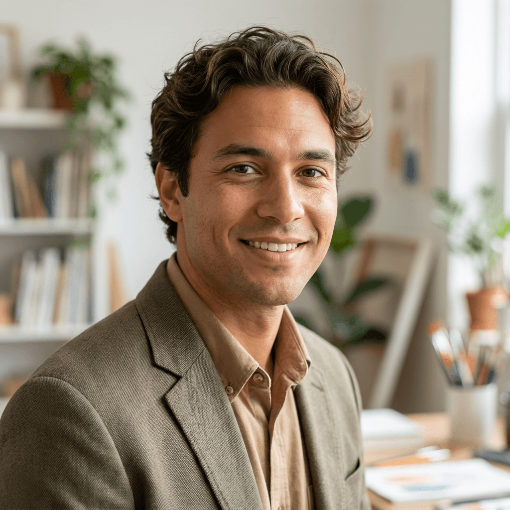Brandon Todd, founder of Solo Studio LLC, standing in his Claymont studio
